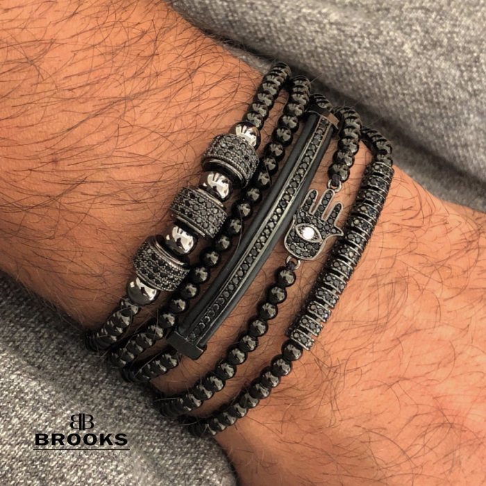 Brooks All Black Set Promaster 5 Zircon Bracelets [3]