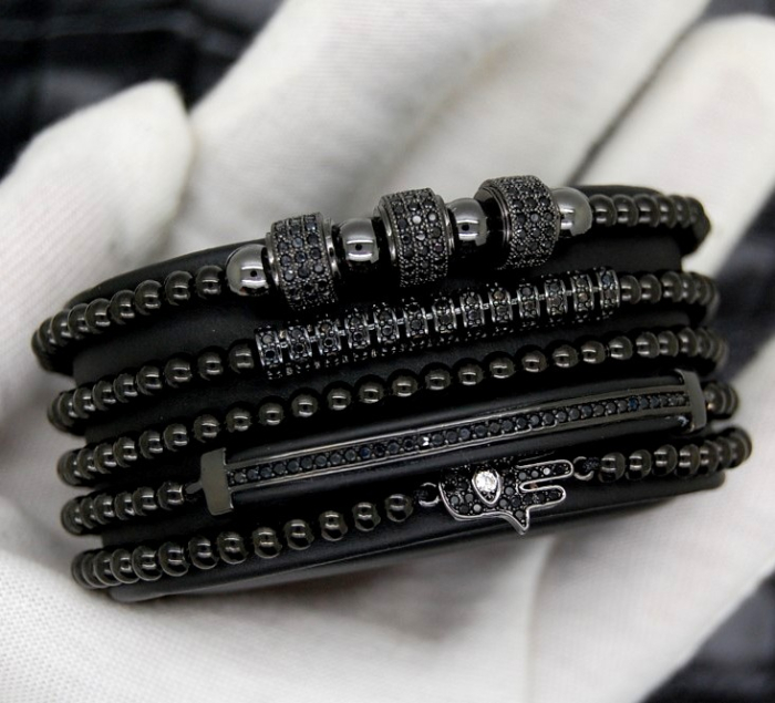 Brooks All Black Set Promaster 5 Zircon Bracelets [5]
