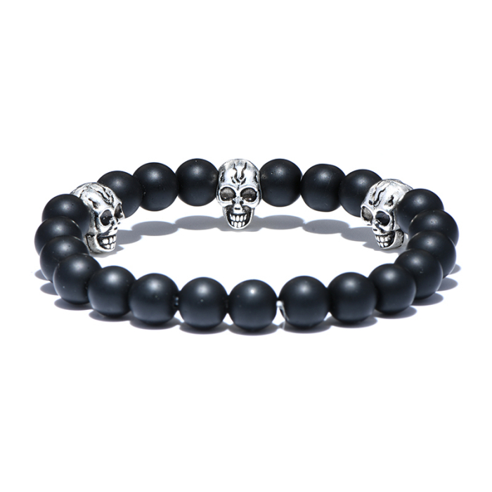 Brooks Black Stone 3 Head Skull [2]