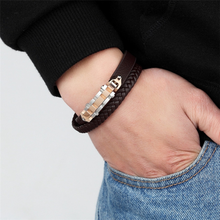 Brooks Double Strap Rose Gold Chainz [2]