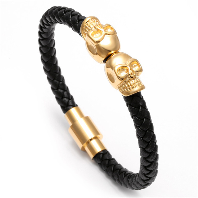 Brooks Gold Skull Plein Leather Made [2]