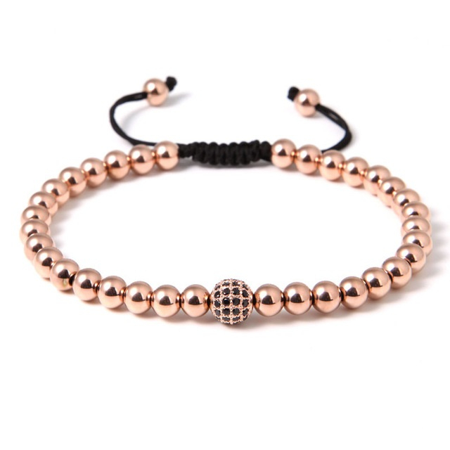 Brooks Gold Sphere Zircon Bracelet BLACK [1]