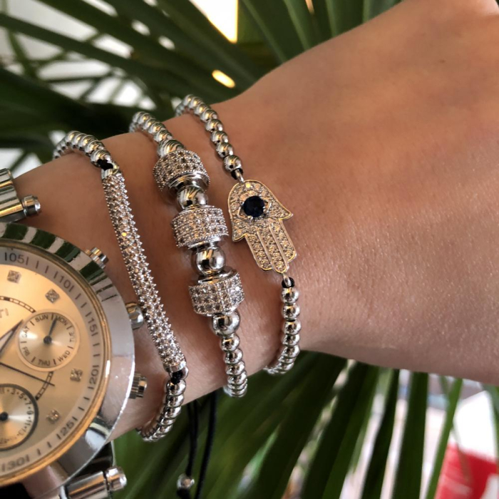 Brooks Luxury Set Fatima Silver Bracelets [2]