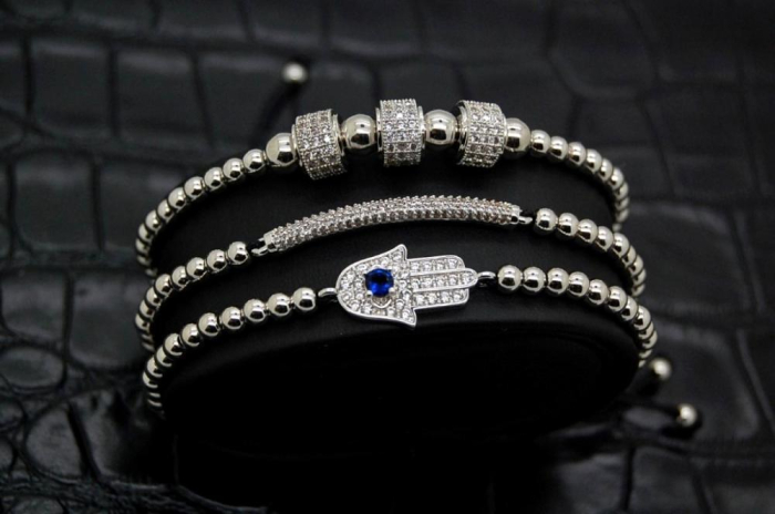 Brooks Luxury Set Fatima Silver Bracelets [3]