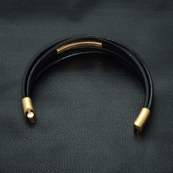 Brooks Multistrap Leather Gold Tube [3]