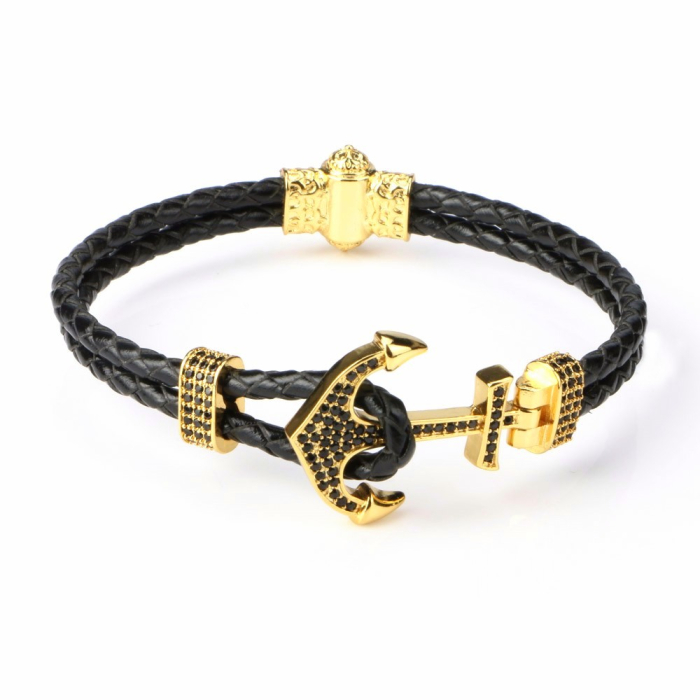 Brooks Nautical Gold Zircon Anchor [2]