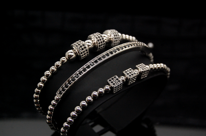 Brooks Silver Set 3 Luxury Bracelets [3]