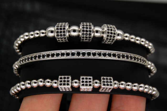 Brooks Silver Set 3 Luxury Bracelets [4]