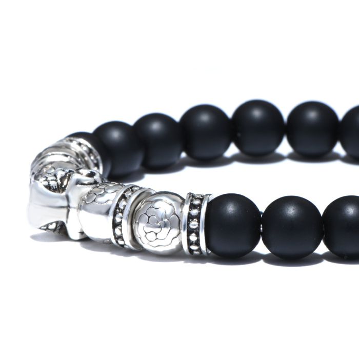 Brooks Silver Skull Black Agate [2]
