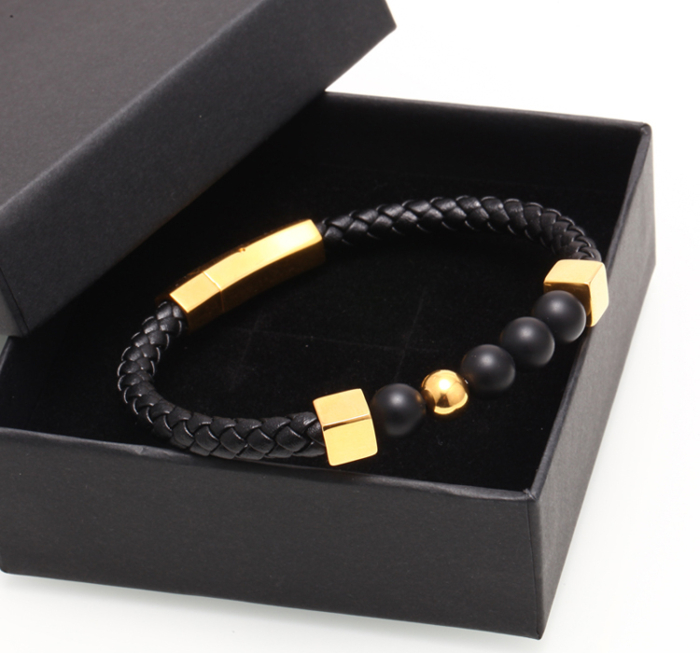 Brooks Square Stoppers Gold Bracelet 19 CM [3]