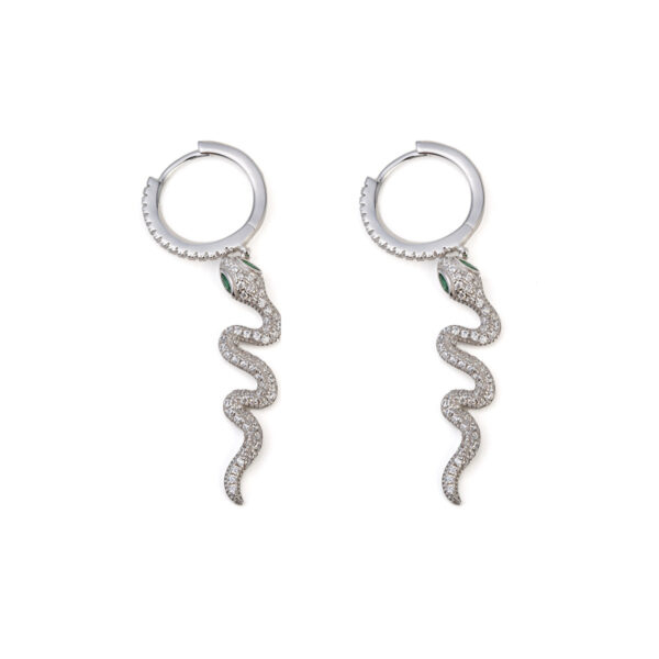 Cercei Dama Argint 925 Snake Diamonds [3]