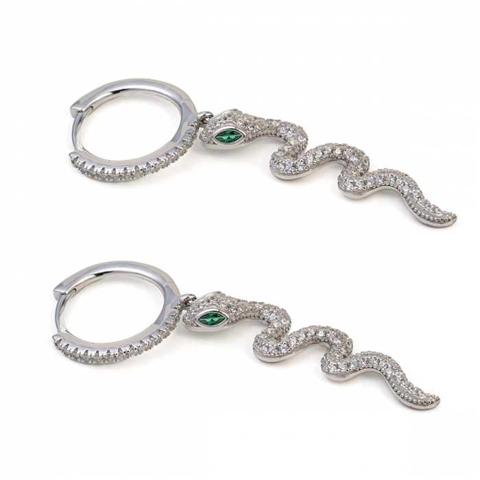 Cercei Dama Argint 925 Snake Diamonds [1]