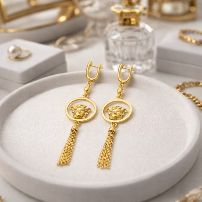 Cercei Dama Gold Medusa [3]