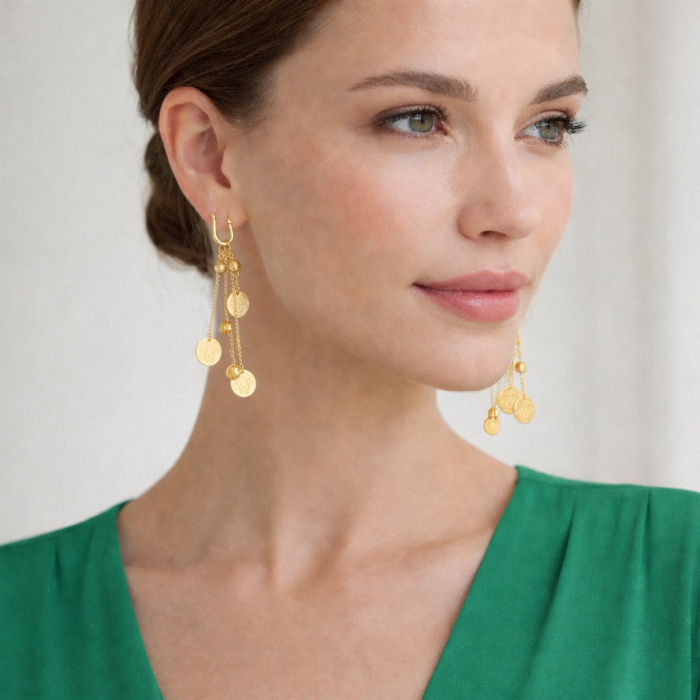 Cercei Dama Gold Medusa [2]