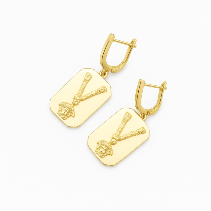 Cercei Dama Gold Medusa - Copie [1]