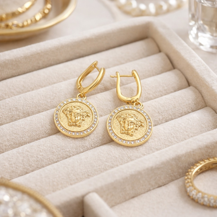 Cercei Dama Gold Medusa Diamonds [3]