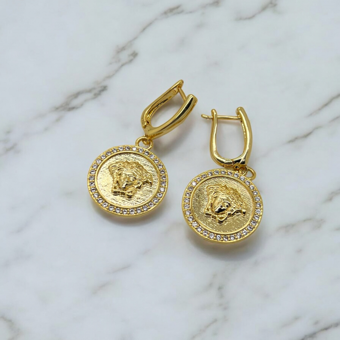 Cercei Dama Gold Medusa Diamonds [2]