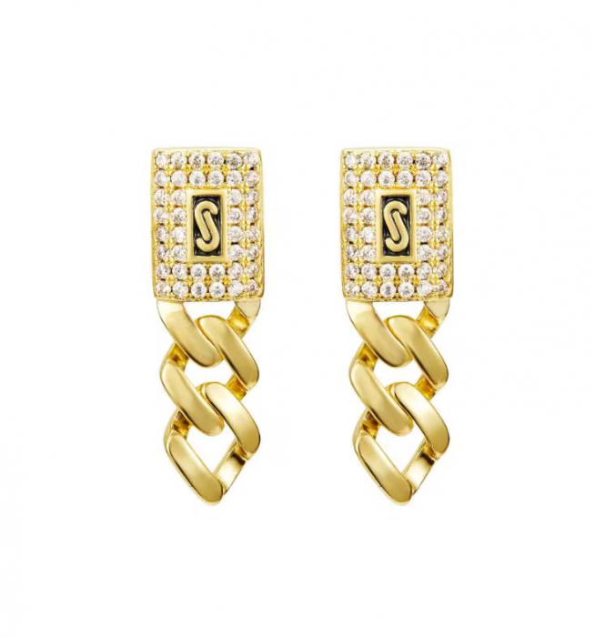 Cercei Dama Monaco Gold Diamonds [3]