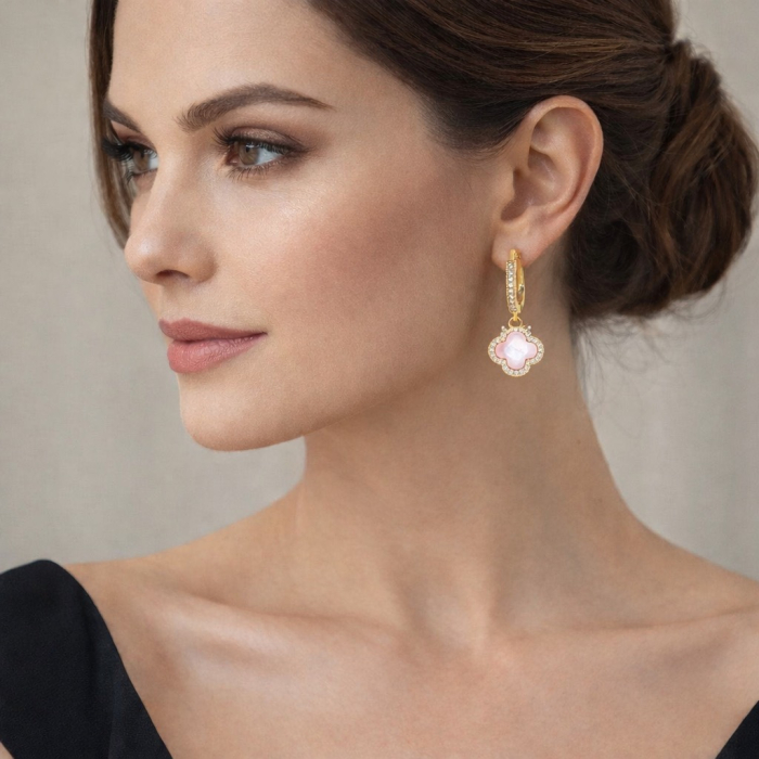 Cercei Dama Pink Alhambra Sidef [2]