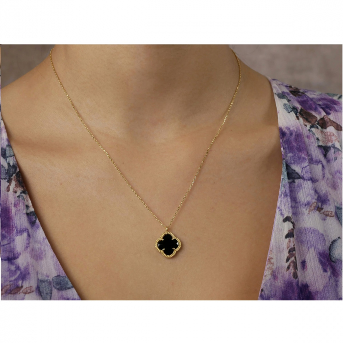 Colier Dama Argint 925 Gold Clover [2]