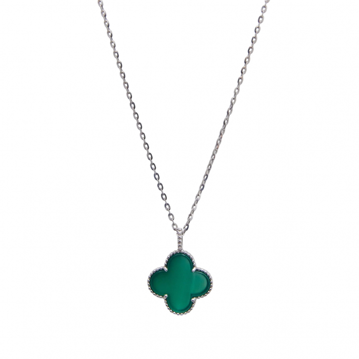 Colier Dama Argint 925 Green Clover [1]