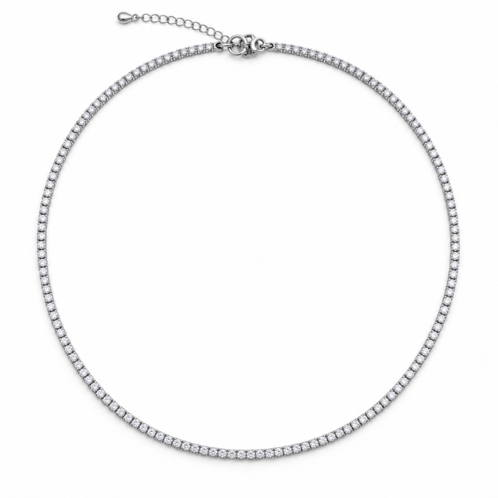 Colier Dama Tennis White Diamonds 40 CM / 1.5 MM [2]