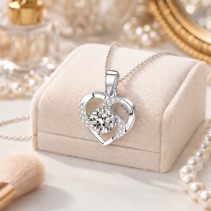 Colier Pentru Fiica Pandantiv Cristale Cu Mesaj De La Mama [2]