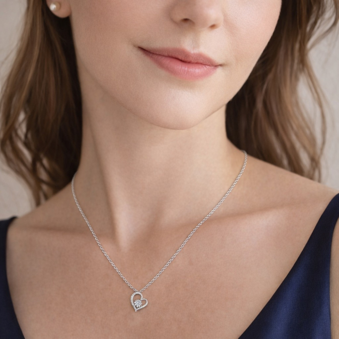 Colier Pentru Iubita Pandantiv Cristale Cu Mesaj [2]