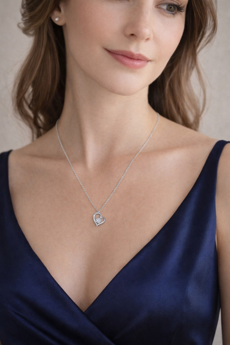 Colier Pentru Iubita Pandantiv Cristale Cu Mesaj [4]