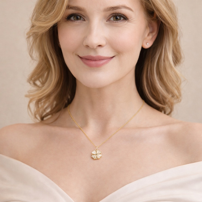 Colier Pentru Mama Pandantiv Cristale Cu Mesaj De La Fiu [2]