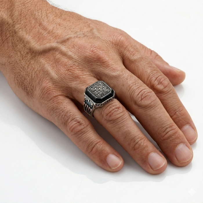 Inel Argint 925 Blue Onix Masterpiece [2]