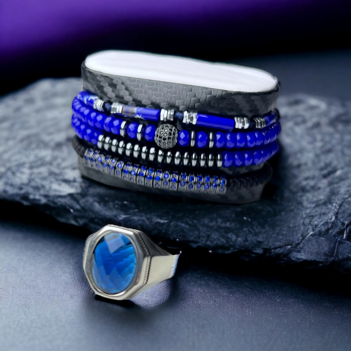 Inel Argint 925 Blue Stone [3]