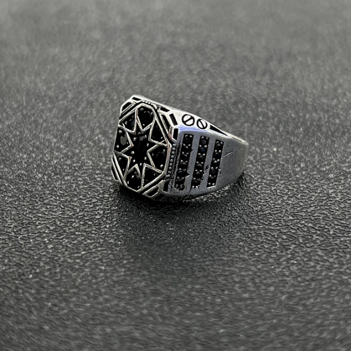 Inel Argint 925 Brooks Black Crystal [3]