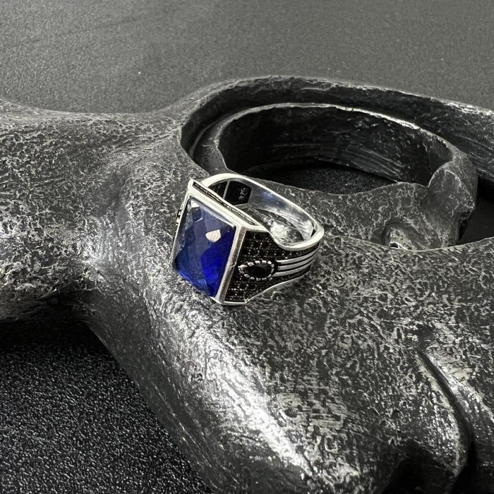 Inel Argint 925 Brooks Blue Stone [3]