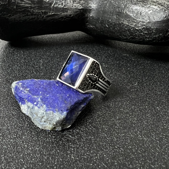 Inel Argint 925 Brooks Blue Stone [2]