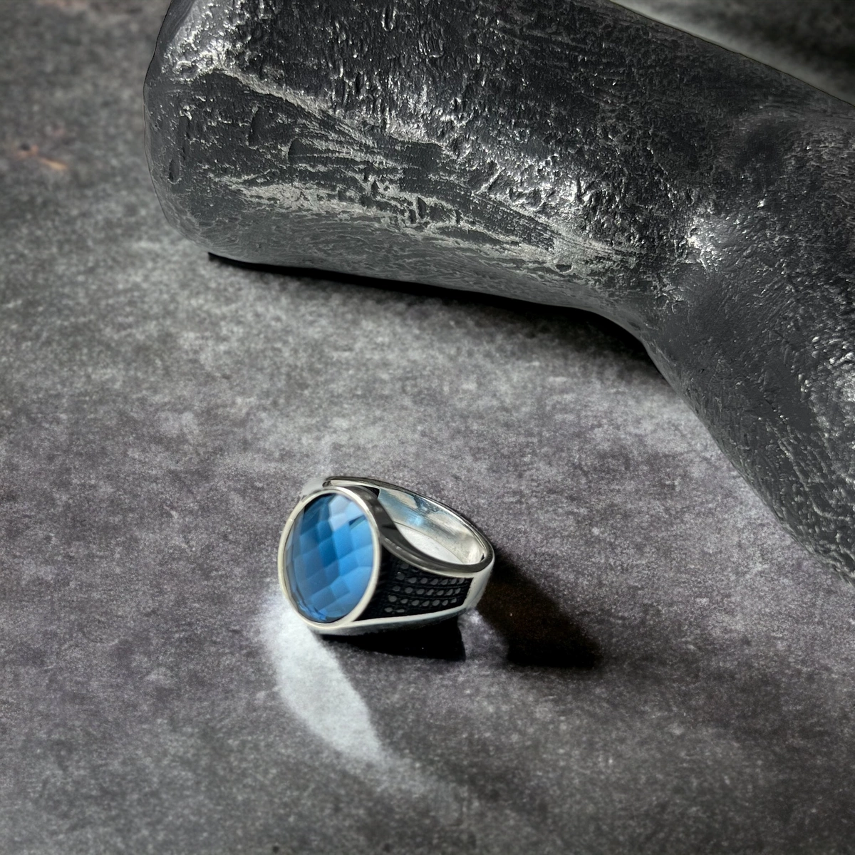 Inel Argint 925 Brooks Blue Stone [2]