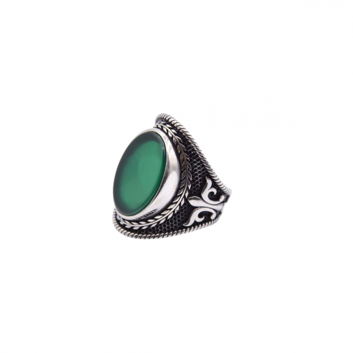 Inel Argint 925 Brooks Green Fleur de Lis [1]