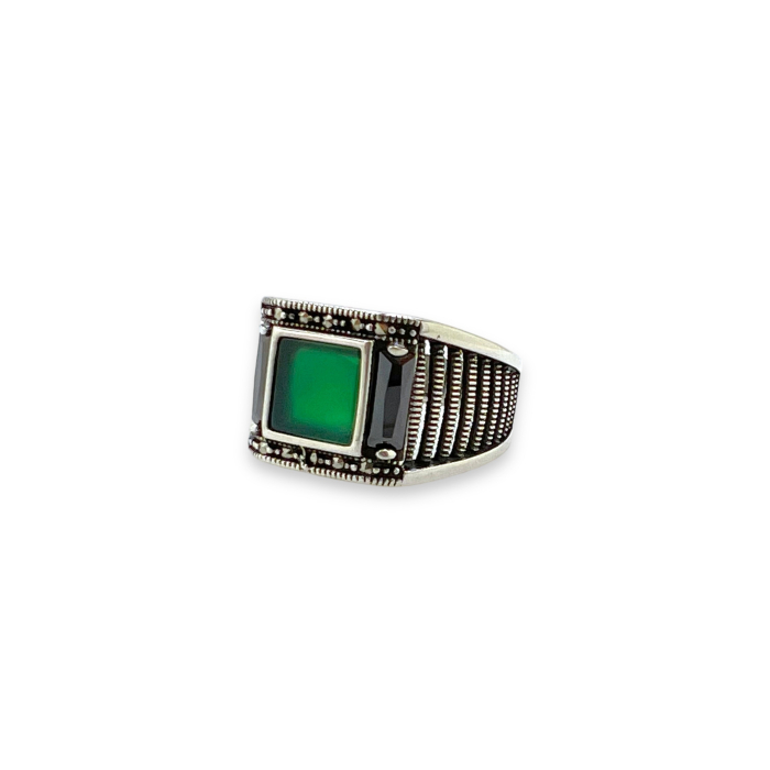 Inel Argint 925 Brooks Green Stone [1]