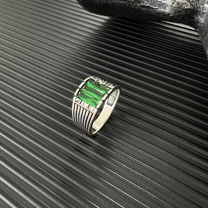 Inel Argint 925 Brooks Green Stone [2]