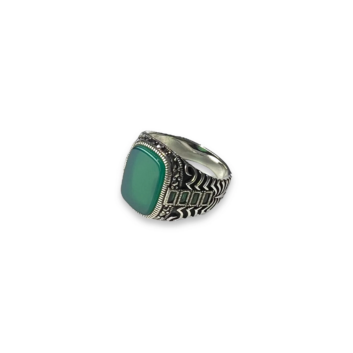 Inel Argint 925 Brooks Green Stone Eros [1]