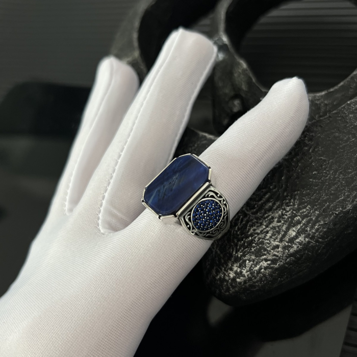 Inel Argint 925 Brooks Lapis Lazuli [4]