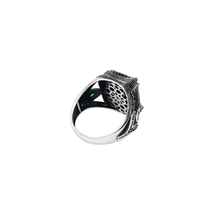 Inel Argint 925 Brooks Masterpiece Piatra Verde [3]