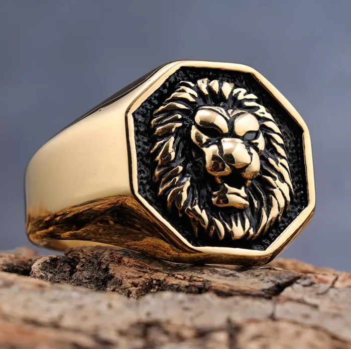 Inel Brooks Gold Lion [2]