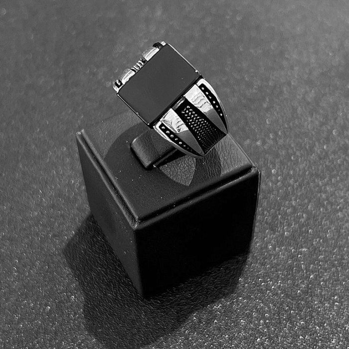 Inel Argint 925 Brooks Onix Stones [2]