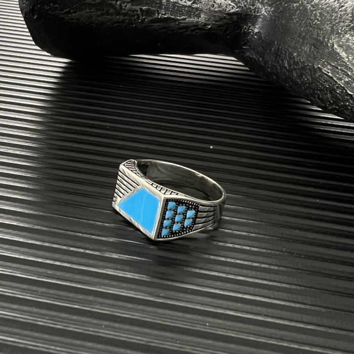 Inel Argint 925 Brooks Turcoaz Stone [2]