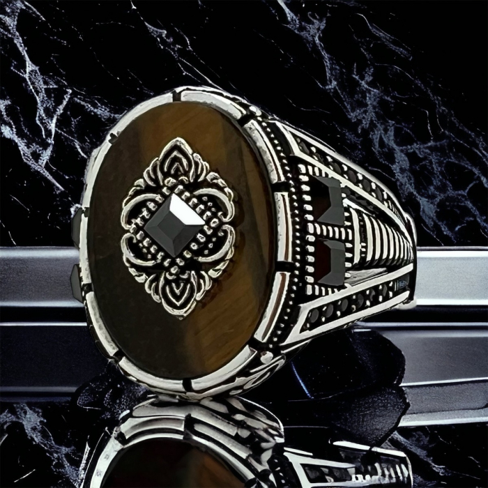 Inel Argint 925 Masterpiece Tiger Eye [2]