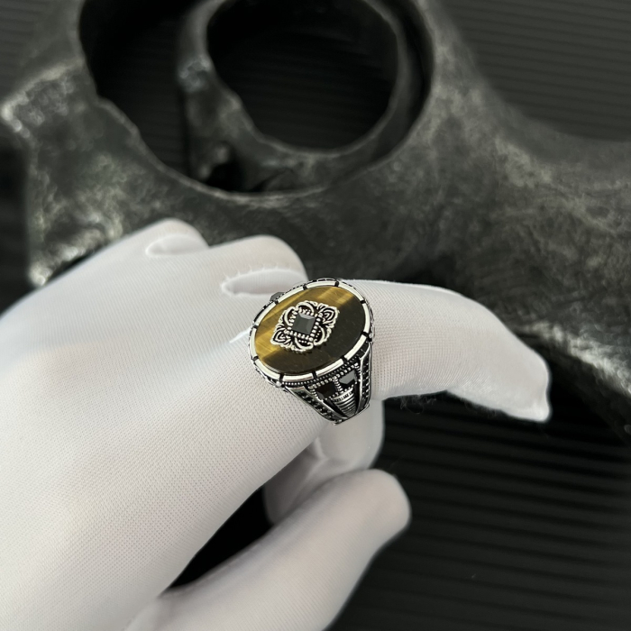 Inel Argint 925 Masterpiece Tiger Eye [4]