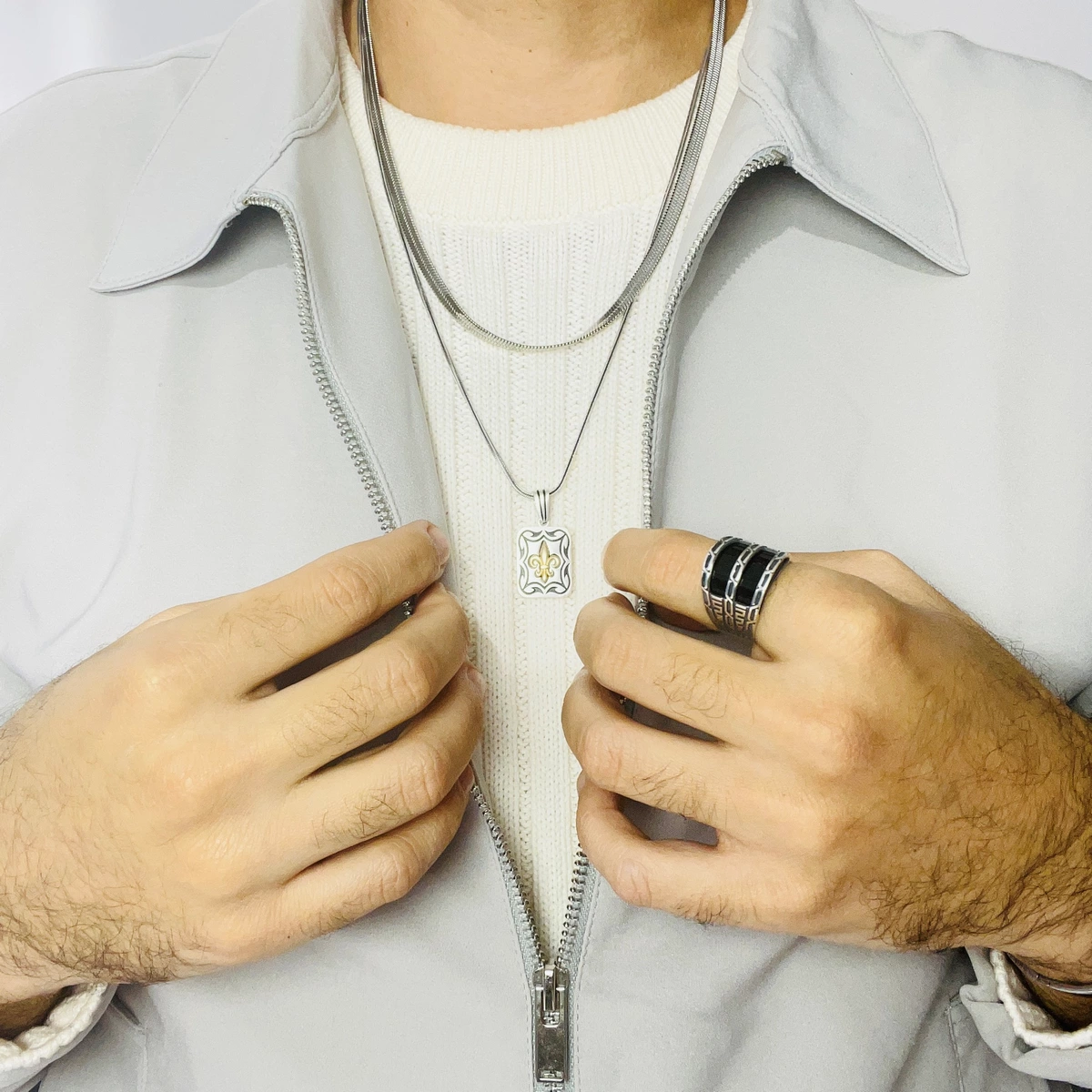 Inel Argint 925 Men Exquisite Link [2]