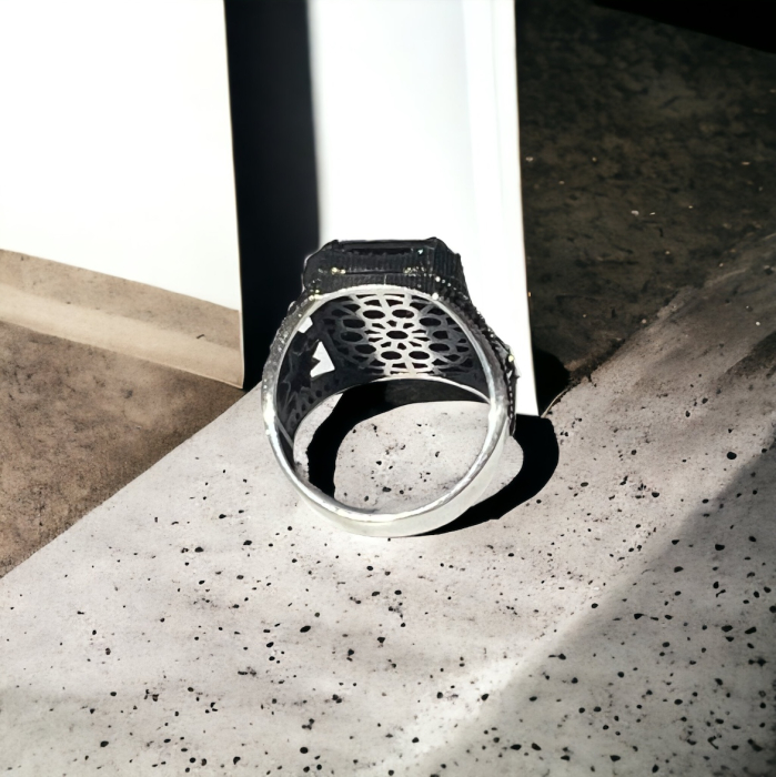 Inel Argint 925 Northstar Black Onix [5]