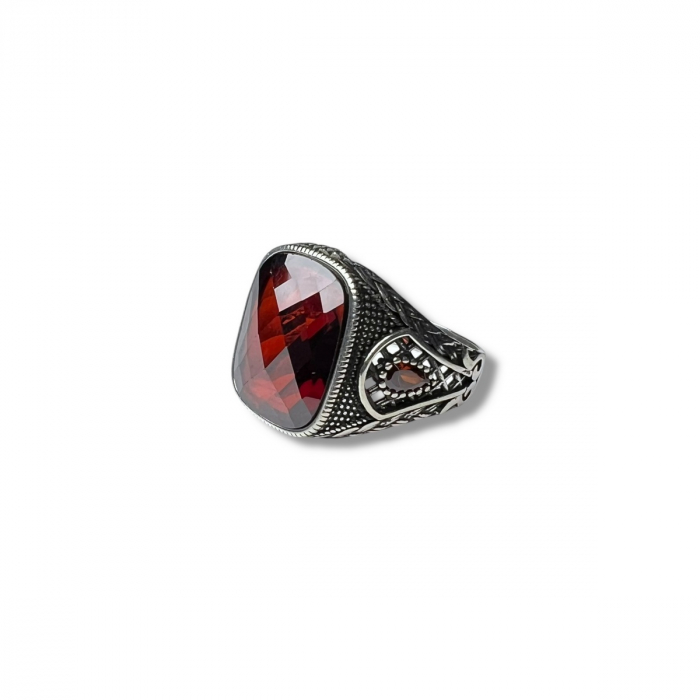Inel Argint 925 Red Facette [1]